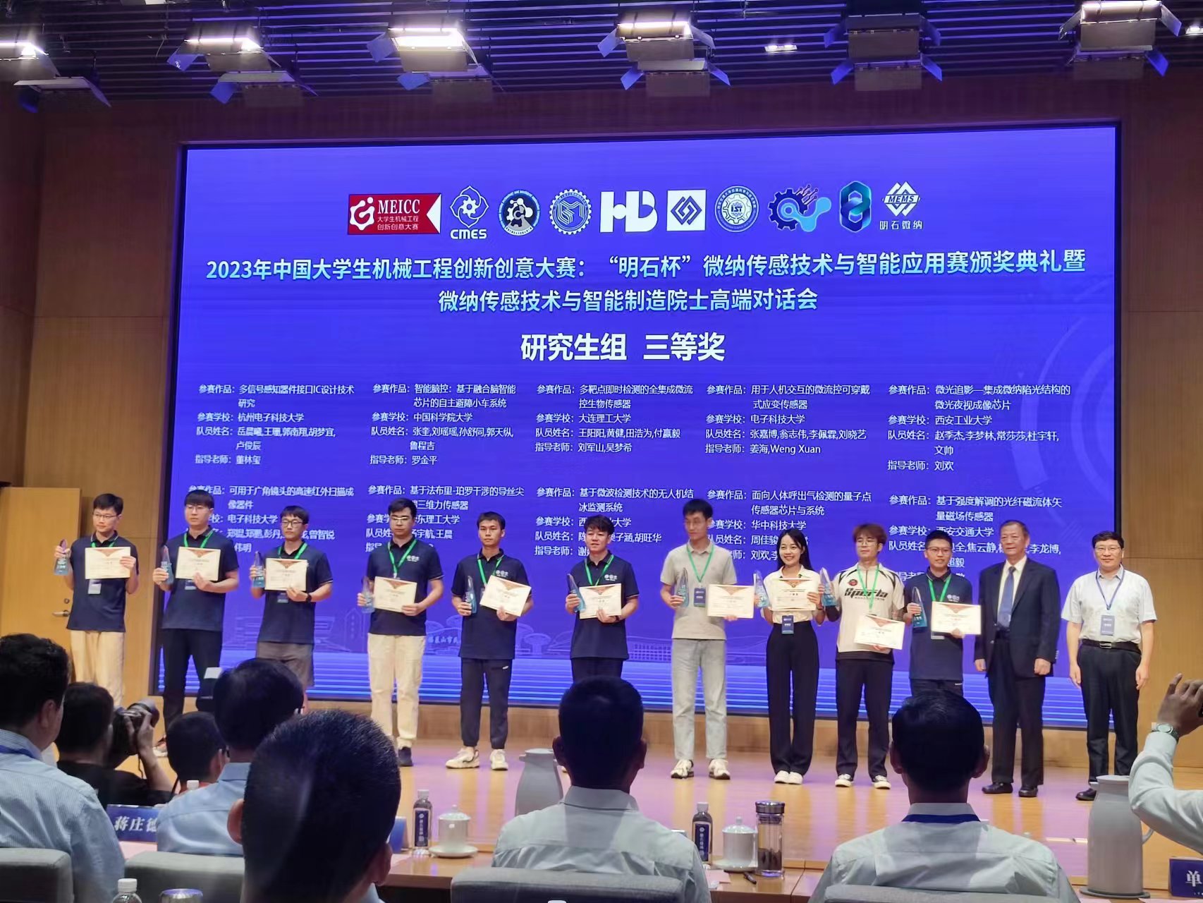 我院学子在2023年中国大学生机械工程创新创意大赛:“明石杯”微纳传感技术与智能应用赛中取得佳绩-大连理工大学机械工程学院